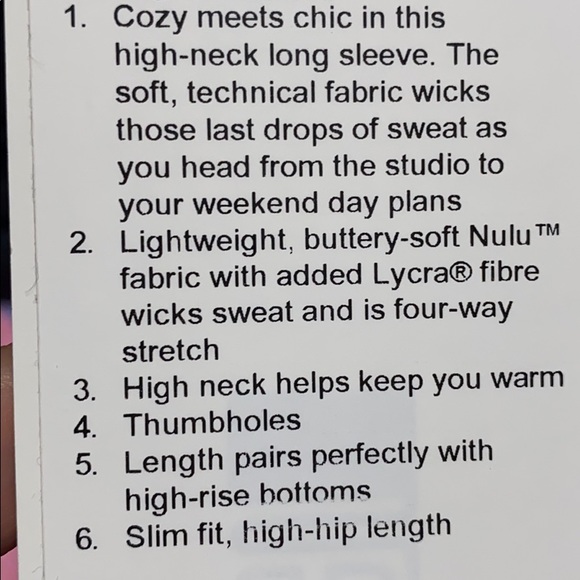 Lululemon LS - Picture 3 of 3